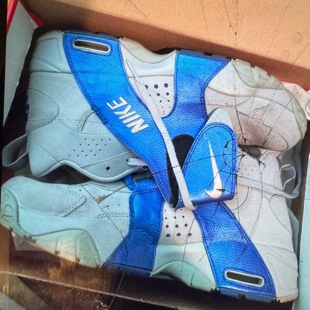 Nike Vibrant Blue and Gray Athletic Shoes